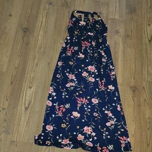 Floral Halter Maxi Dress
